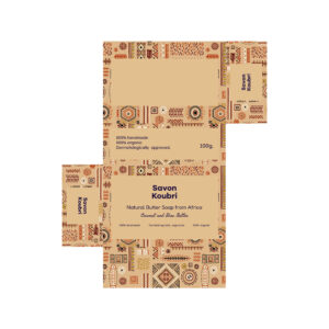 Savon Koubri Beige Soap Package Design