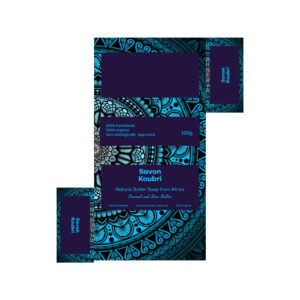 Savon Koubri Blue Soap Package Design