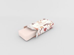 Savon Koubri White Soap Packaging Design
